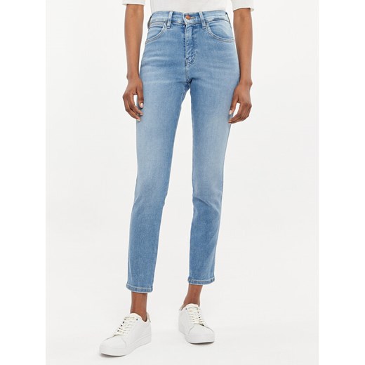 Wrangler Jeansy 112342896 Niebieski Skinny Fit ze sklepu MODIVO w kategorii Jeansy damskie - zdjęcie 182646864