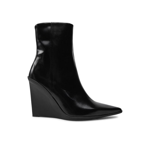 Calvin Klein Botki Wedge Ankle Boot 90 HW0HW02256 Czarny ze sklepu MODIVO w kategorii Botki - zdjęcie 182646873