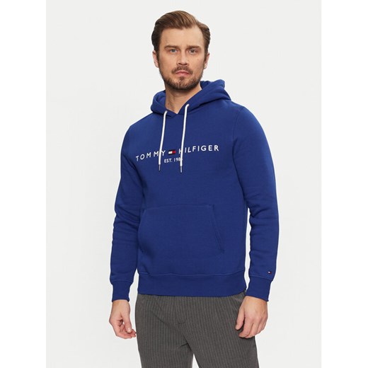 Tommy Hilfiger Bluza Logo MW0MW11599 Niebieski Regular Fit ze sklepu MODIVO w kategorii Bluzy męskie - zdjęcie 182646901