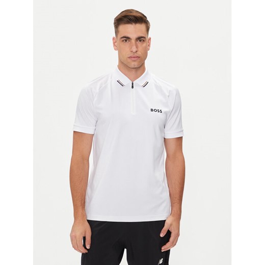 Boss Polo Philix MB 3 350519863 Biały Slim Fit ze sklepu MODIVO w kategorii T-shirty męskie - zdjęcie 182646903