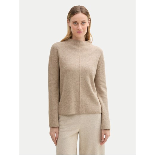 Tom Tailor Sweter 1042993 Beżowy Regular Fit ze sklepu MODIVO w kategorii Swetry damskie - zdjęcie 182646912
