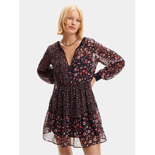 Desigual Sukienka letnia Doque 24SWVW20 Czarny Regular Fit ze sklepu MODIVO w kategorii Sukienki - zdjęcie 182647022