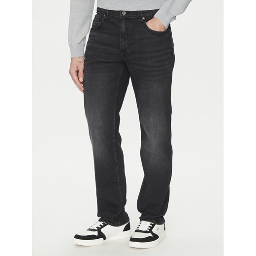 Mustang Jeansy Washington 1016334 Czarny Straight Fit ze sklepu MODIVO w kategorii Jeansy męskie - zdjęcie 182647032