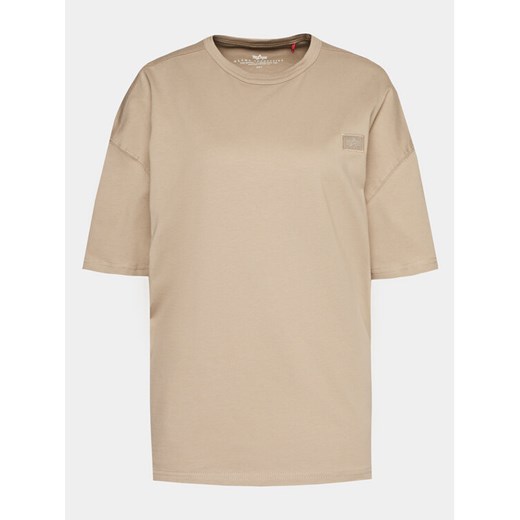 Alpha Industries T-Shirt Essentials 146061 Beżowy Relaxed Fit Alpha Industries S MODIVO
