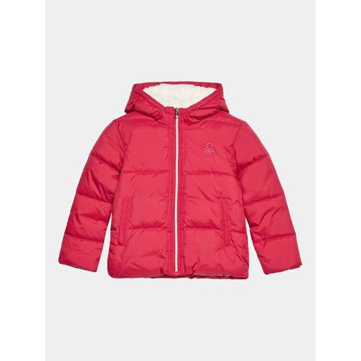 United Colors Of Benetton Kurtka zimowa 2SJ1CN02I Różowy Regular Fit ze sklepu MODIVO w kategorii Kurtki dziewczęce - zdjęcie 182647083
