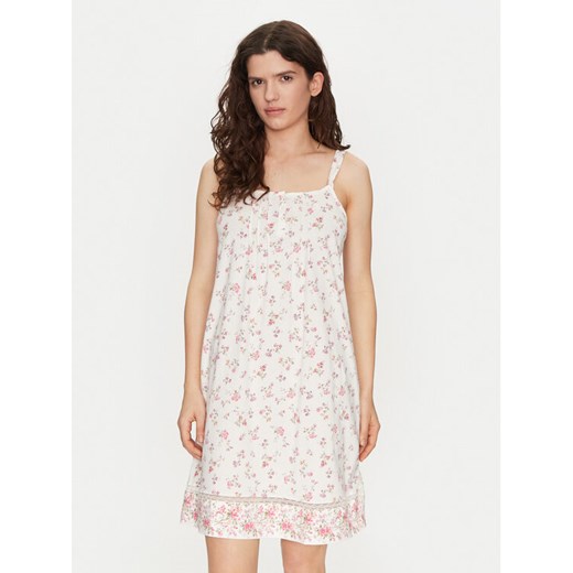 LAUREN RALPH LAUREN Koszula nocna ILN22408 Écru Regular Fit ze sklepu MODIVO w kategorii Koszule nocne - zdjęcie 182647111