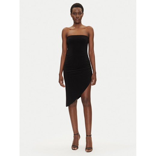 NORMA KAMALI Sukienka koktajlowa KK4223PL949001 Czarny Slim Fit ze sklepu MODIVO w kategorii Sukienki - zdjęcie 182647164