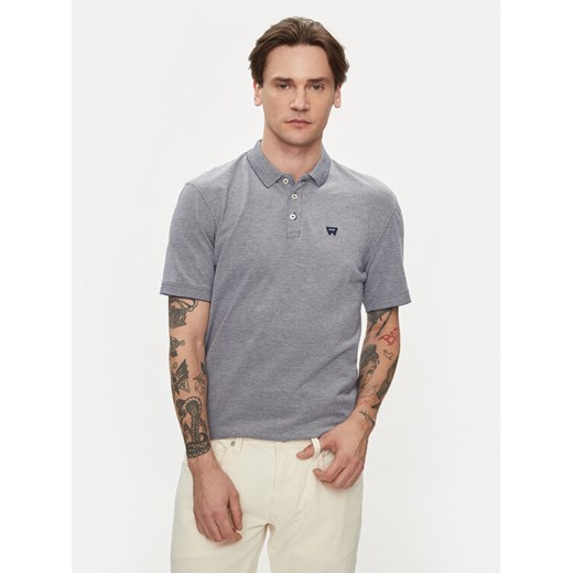 Wrangler Polo Refined 112350390 Niebieski Regular Fit ze sklepu MODIVO w kategorii T-shirty męskie - zdjęcie 182647200