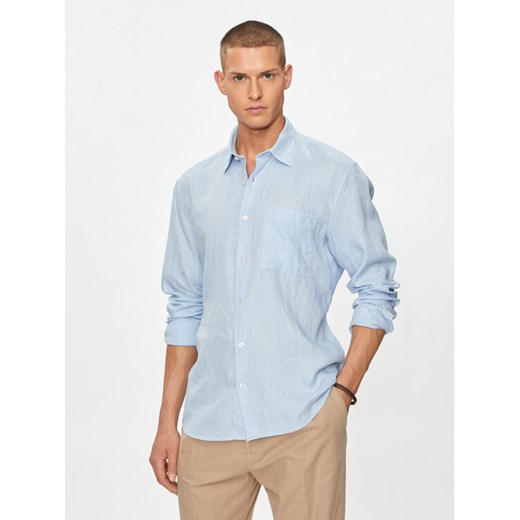 Marc O'Polo Koszula M23 7428 42318 Niebieski Regular Fit ze sklepu MODIVO w kategorii Koszule męskie - zdjęcie 182647202