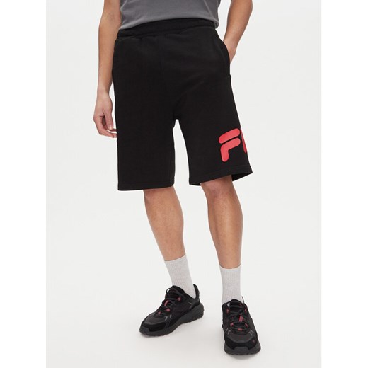 Fila Szorty sportowe Lezinnes FAM0870 Czarny Regular Fit ze sklepu MODIVO w kategorii Spodenki męskie - zdjęcie 182647221