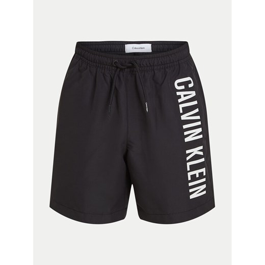 Calvin Klein Swimwear Szorty kąpielowe KV0KV00053 Czarny Regular Fit ze sklepu MODIVO w kategorii Kąpielówki chłopięce - zdjęcie 182647304