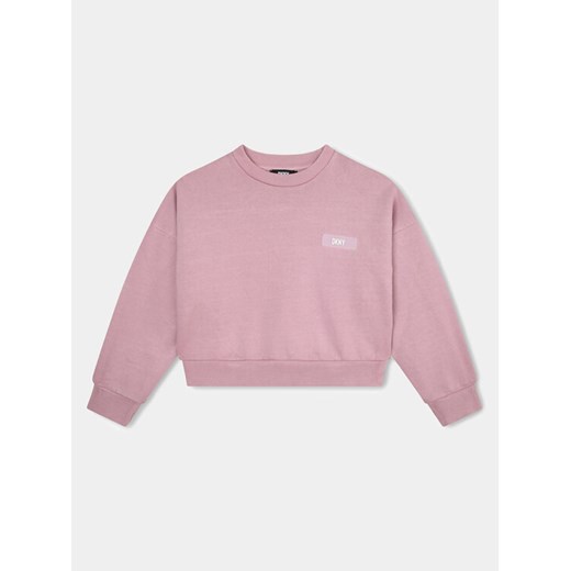 DKNY Bluza D35T00 S Różowy Regular Fit ze sklepu MODIVO w kategorii Bluzy dziewczęce - zdjęcie 182647343