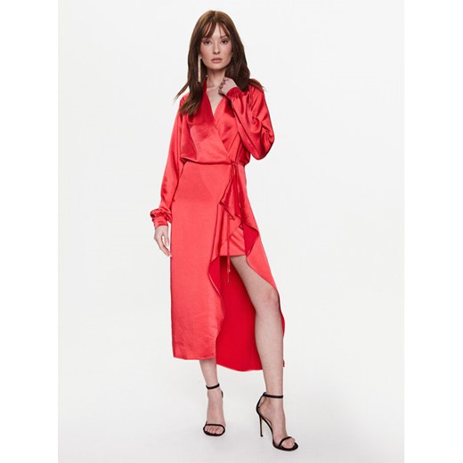 Pinko Sukienka koktajlowa 100295 Z345 Czerwony Regular Fit ze sklepu MODIVO w kategorii Sukienki - zdjęcie 182647363