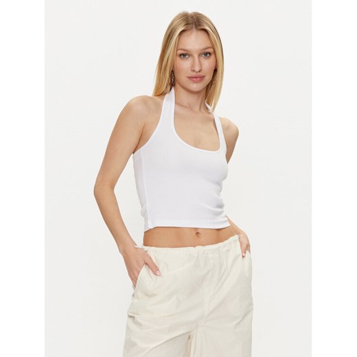 Noisy May Top Maya 27029026 Biały Slim Fit ze sklepu MODIVO w kategorii Bluzki damskie - zdjęcie 182647383
