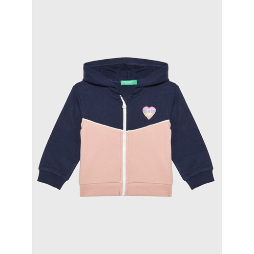 United Colors Of Benetton Bluza 3GNSG501M Granatowy Regular Fit ze sklepu MODIVO w kategorii Bluzy dziewczęce - zdjęcie 182647434