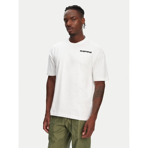 Kappa T-Shirt Nyle 351S5GW Biały Regular Fit ze sklepu MODIVO w kategorii T-shirty męskie - zdjęcie 182647581