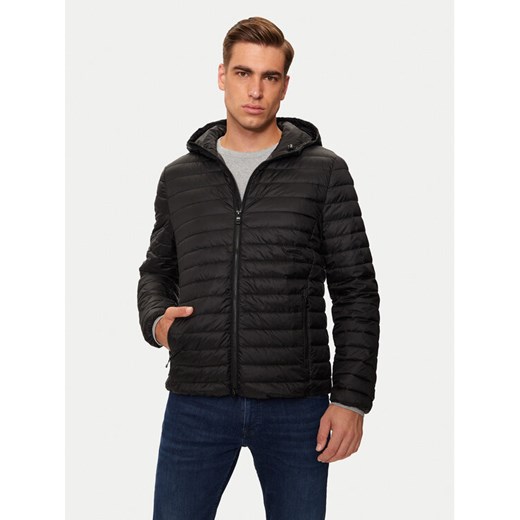 Geox Kurtka puchowa Warrens M4625B T3146 F9000 Czarny Regular Fit ze sklepu MODIVO w kategorii Kurtki męskie - zdjęcie 182647584