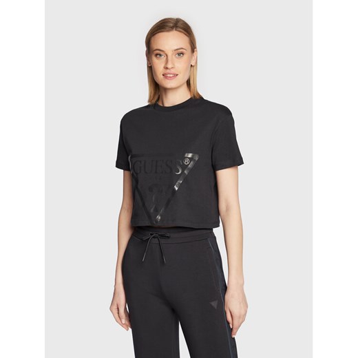 Guess T-Shirt Adele V2YI06 K8HM0 Czarny Regular Fit ze sklepu MODIVO w kategorii Bluzki damskie - zdjęcie 182647604