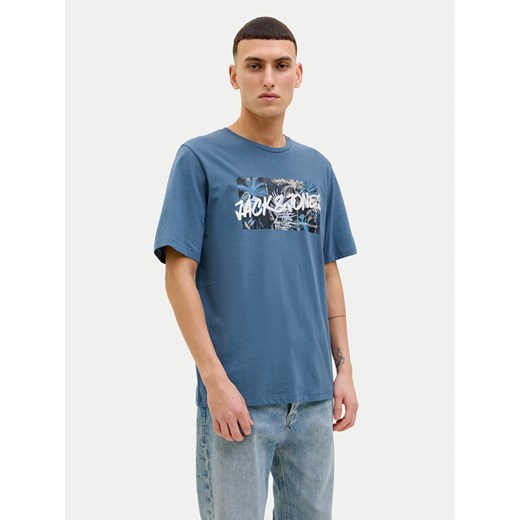 Jack&Jones T-Shirt Hawaii 12269324 Niebieski Standard Fit ze sklepu MODIVO w kategorii T-shirty męskie - zdjęcie 182647660