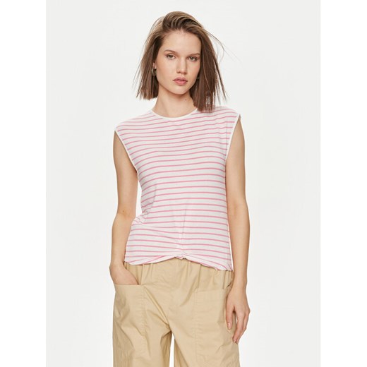 United Colors Of Benetton T-Shirt 3NRAD107J Różowy Regular Fit ze sklepu MODIVO w kategorii Bluzki damskie - zdjęcie 182647663