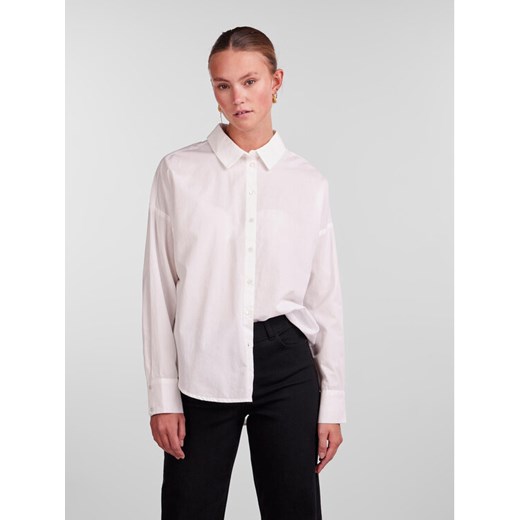 Pieces Koszula 17133909 Biały Loose Fit ze sklepu MODIVO w kategorii Koszule damskie - zdjęcie 182647790
