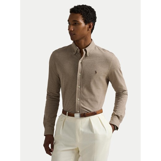 Polo Ralph Lauren Koszula 710654408138 Beżowy Regular Fit ze sklepu MODIVO w kategorii Koszule męskie - zdjęcie 182647830