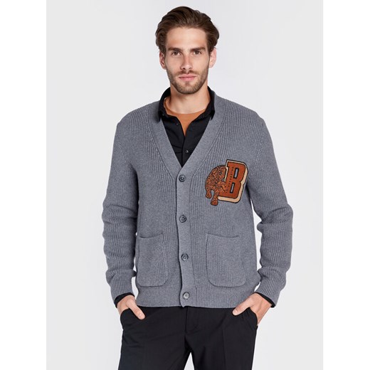 Baldessarini Kardigan Kashcot B4 60020/000/5107 Szary Regular Fit ze sklepu MODIVO w kategorii Swetry męskie - zdjęcie 182647864