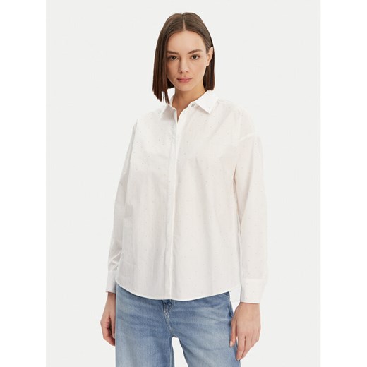 Guess Koszula W5GH42 WGWS0 Biały Comfort Fit ze sklepu MODIVO w kategorii Koszule damskie - zdjęcie 182647870