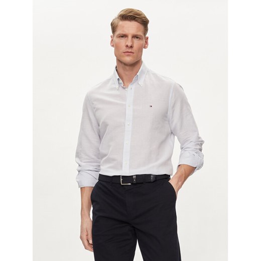 Tommy Hilfiger Koszula MW0MW34632 Błękitny Slim Fit ze sklepu MODIVO w kategorii Koszule męskie - zdjęcie 182647883