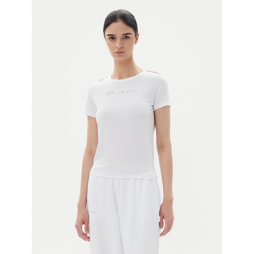 EA7 Emporio Armani T-Shirt 7W000274 AF12945 U0002 Biały Slim Fit ze sklepu MODIVO w kategorii Bluzki damskie - zdjęcie 182647894