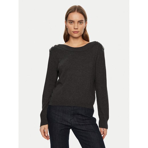 Morgan Sweter 242-MCHOU Szary Regular Fit ze sklepu MODIVO w kategorii Swetry damskie - zdjęcie 182647960