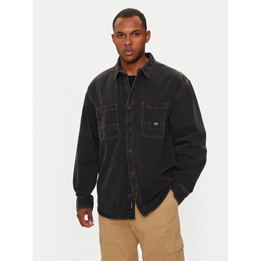Vans Koszula jeansowa Stevens VN000HNT Czarny Loose Fit ze sklepu MODIVO w kategorii Koszule męskie - zdjęcie 182647972