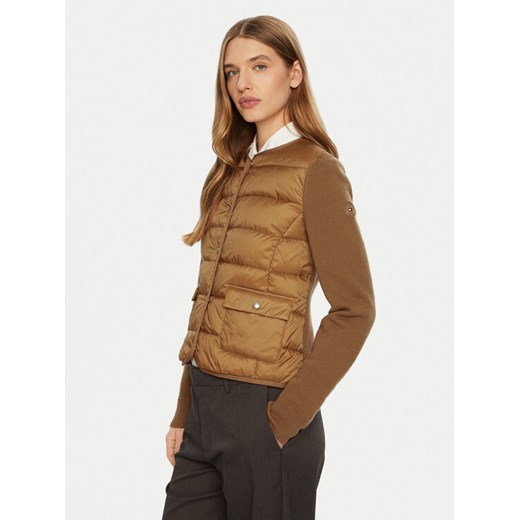 Tommy Hilfiger Kurtka puchowa WW0WW44343 Brązowy Slim Fit ze sklepu MODIVO w kategorii Kurtki damskie - zdjęcie 182648134