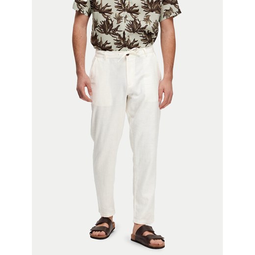 Selected Homme Chinosy 16087636 Biały Slim Tapered Fit ze sklepu MODIVO w kategorii Spodnie męskie - zdjęcie 182648241