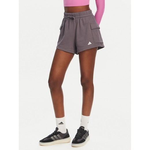 adidas Szorty sportowe Essentials Small Logo JC5700 Szary Loose Fit M MODIVO