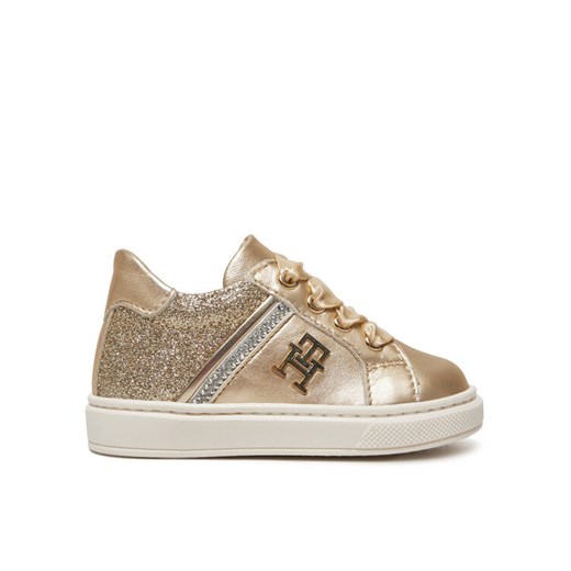 Tommy Hilfiger Sneakersy Sneaker Bassa Allacciata T1A9-33932-0829 M Złoty ze sklepu MODIVO w kategorii Buty sportowe dziecięce - zdjęcie 182648294