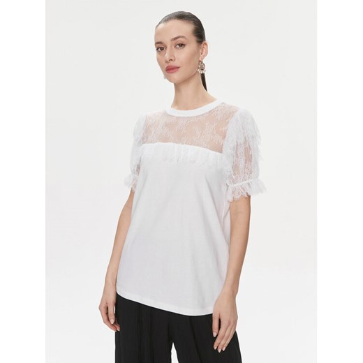 TWINSET Bluzka 241TP2217 Biały Regular Fit ze sklepu MODIVO w kategorii Bluzki damskie - zdjęcie 182648312