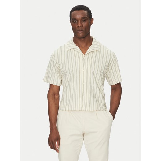 Jack&Jones Koszula Bluleo 12275085 Beżowy Relaxed Fit ze sklepu MODIVO w kategorii Koszule męskie - zdjęcie 182648320