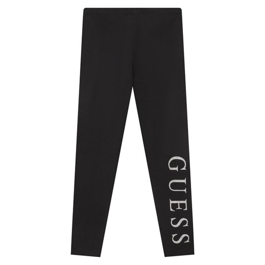 Guess Legginsy J93B11 J1314 Czarny Slim Fit ze sklepu MODIVO w kategorii Spodnie dziewczęce - zdjęcie 182648362
