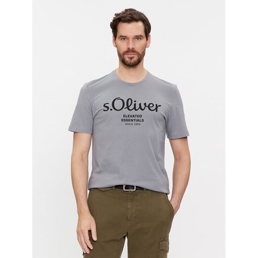 s.Oliver T-Shirt 2139909 Szary Regular Fit M MODIVO