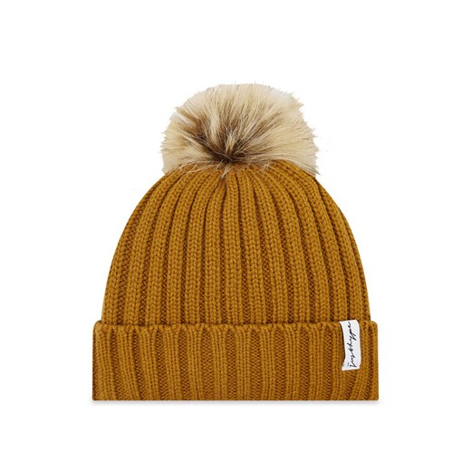 HYPE Czapka Bobble YVLR-757 Brązowy ze sklepu MODIVO w kategorii Czapki zimowe damskie - zdjęcie 182648543