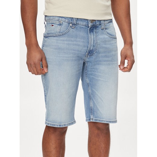 Tommy Jeans Szorty jeansowe Ronnie DM0DM18793 Niebieski Slim Fit ze sklepu MODIVO w kategorii Spodenki męskie - zdjęcie 182648593