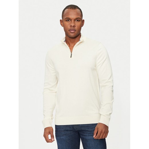 Hechter Paris Sweter 65025 142801 Écru Regular Fit ze sklepu MODIVO w kategorii Swetry męskie - zdjęcie 182648613