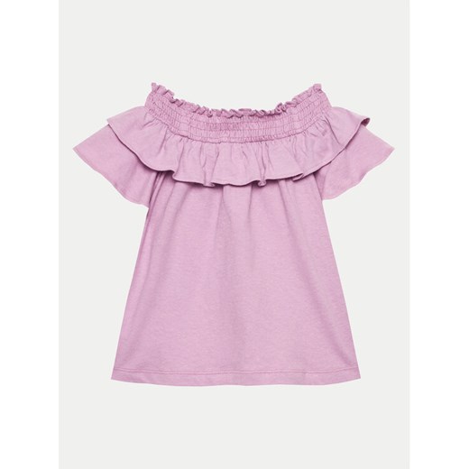 United Colors Of Benetton Bluzka 3F4JC10HV Fioletowy Relaxed Fit ze sklepu MODIVO w kategorii Bluzki dziewczęce - zdjęcie 182648622