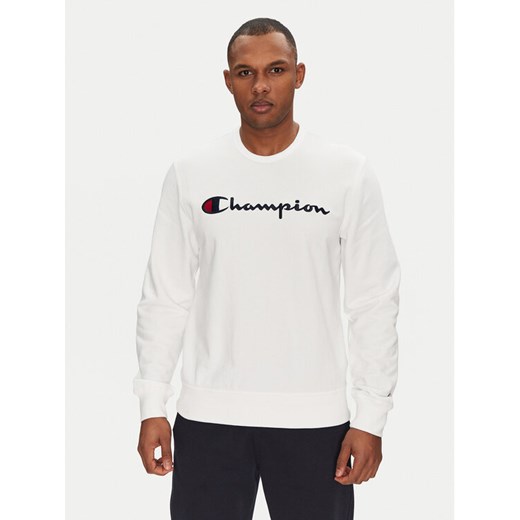 Champion Bluza 220727 Biały Slim Fit ze sklepu MODIVO w kategorii Bluzy męskie - zdjęcie 182648630