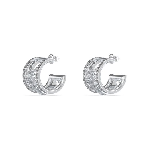 Guess Kolczyki JUBE05 036JW Srebrny ze sklepu MODIVO w kategorii Kolczyki - zdjęcie 182648660
