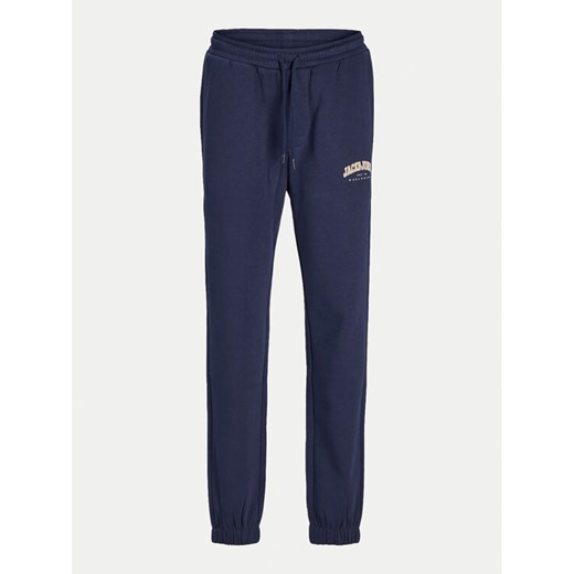 Jack&Jones Junior Spodnie dresowe Caleb 12258982 Granatowy Relaxed Fit ze sklepu MODIVO w kategorii Spodnie chłopięce - zdjęcie 182648772