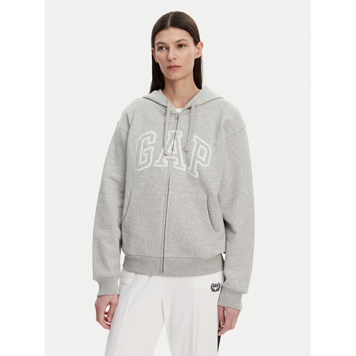 Gap Bluza 678782-12 Szary Regular Fit ze sklepu MODIVO w kategorii Bluzy damskie - zdjęcie 182648824