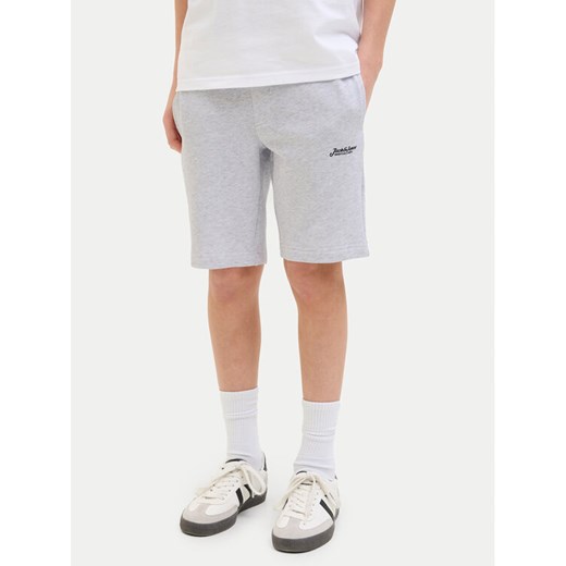 Jack&Jones Junior Szorty sportowe Gordon 12270663 Szary Slim Fit ze sklepu MODIVO w kategorii Spodenki chłopięce - zdjęcie 182648840