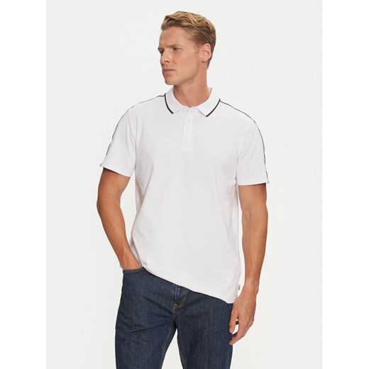 Guess Polo M4YP40 KARS0 Biały Regular Fit ze sklepu MODIVO w kategorii T-shirty męskie - zdjęcie 182648853